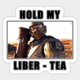 Hold My Liber - Tea Sticker